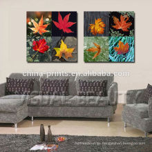 Natürliche Herbst-Wand-Kunst / 2panel Wand-Malerei-Segeltuch-Kunst / rote Ahorn-Baum-Segeltuch-Wand-Kunst